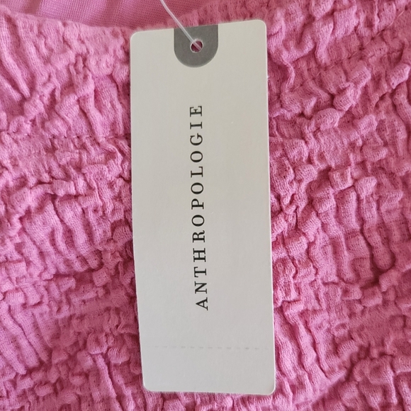 Anthropologie Porridge Pink Textured Slim Knit Mini Dress, XL, Summer - Picture 12 of 12